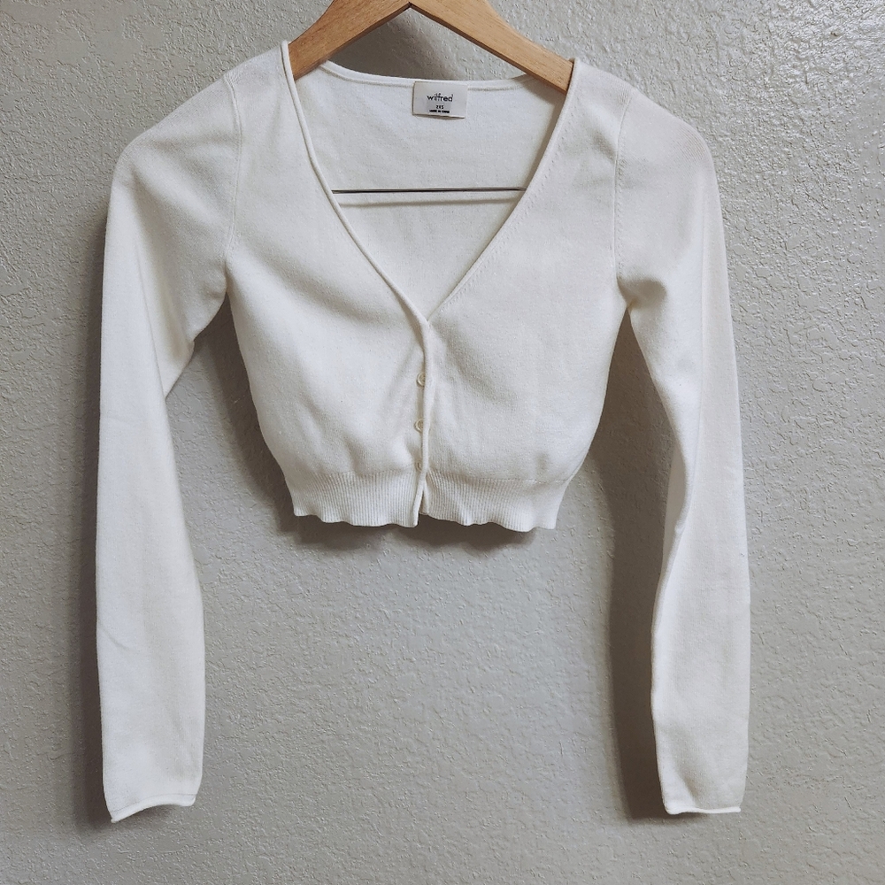 🌸 wilfred | Santorini Cardigan - White